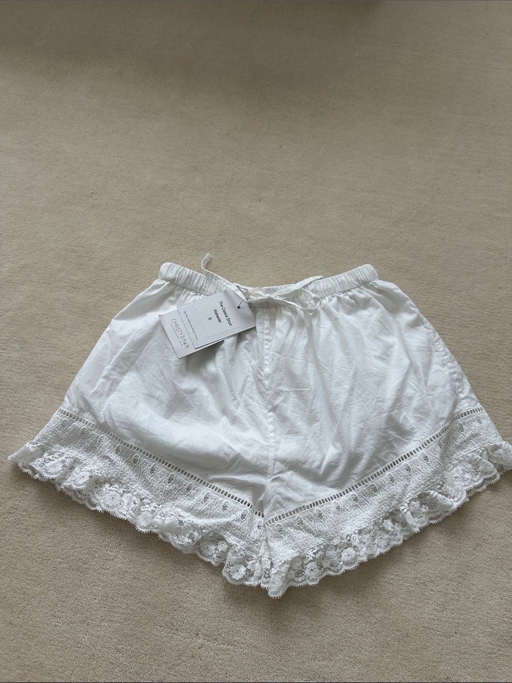NWT Christy Dawn Cassia Shorts White S - Picture 2 of 4
